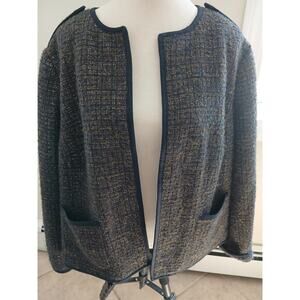 Talbots open‎ tweed blazer sz 20W